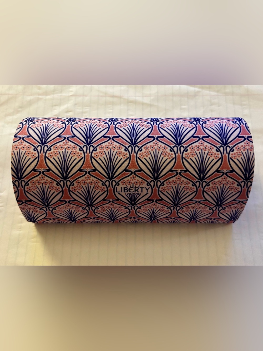 Liberty London Patterned Pink & Navy Glasses Case